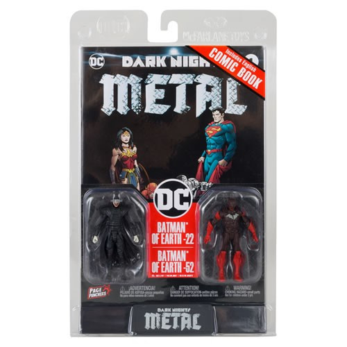 Mcfarlane Toys - Page Punchers 3" Scale Figure w/ Comic - DC - Batman Who Laughs & Red Death (Dark Nights Metal)