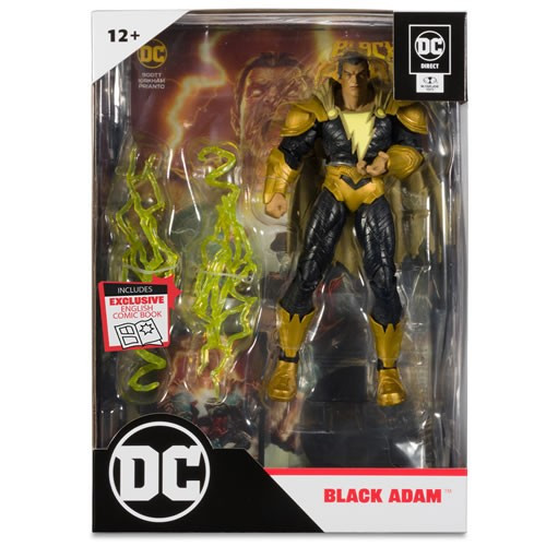 Mcfarlane Toys - Page Punchers 7" Scale Figure w/ Comic - DC - W01 - Black Adam - Black Adam w/ Comic