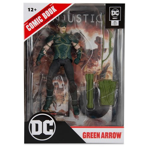 Mcfarlane Toys - Page Punchers 7" Scale Figure w/ Comic - DC - W03 - Injustice 2 - Green Arrow w/ Comic