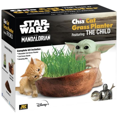 Joseph Enterprises - Chia Cat Grass Planter - Star Wars - The Mandalorian - The Child