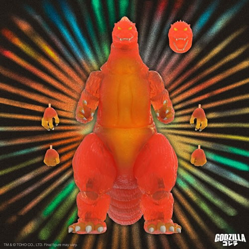 Super7 - S7 ULTIMATES! Figures - Toho - Godzilla Vs Destoroyah - Blazing Godzilla (1200º Clear Orange)