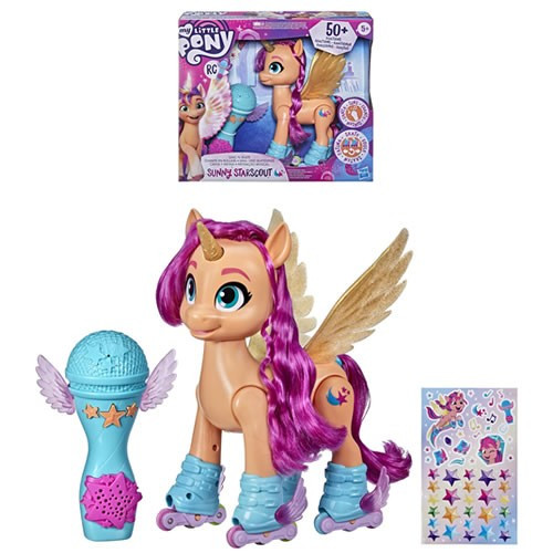 Hasbro Inc - My Little Pony Figures - A New Generation Movie - Sing 'N Skate Sunny Starscout - 5E00 - 2 Pack