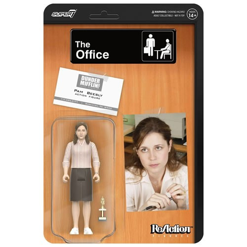 Super7 - Reaction Figures - The Office - W02 - Pam Beesly (Dundie ) - 4 Pack