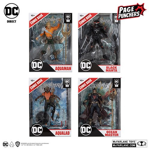 Mcfarlane Toys - Page Punchers 7" Scale Figure w/ Comic - DC - Aquaman - Figure Assortment - 6 Pack