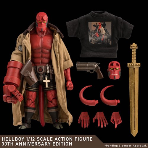 1000 Toys Inc - Hellboy Figures - 1/12 Scale Hellboy (30th Anniversary)