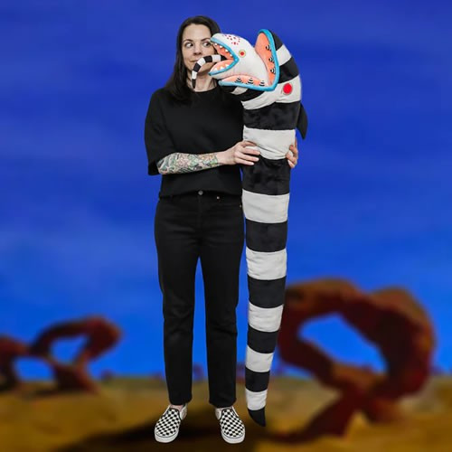 Kidrobot - Beetlejuice Beetlejuice (2024 Movie) Plush - 5-Foot Sandworm Plush