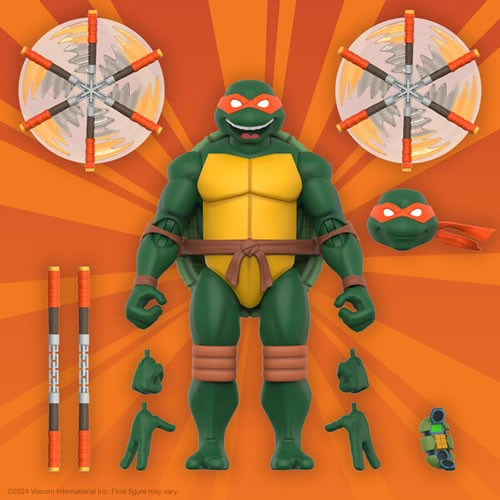 Super7 - S7 ULTIMATES! Figures - TMNT - W12 - Michelangelo (2003 Animated Series)