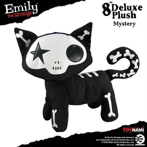 Toynami - Emily the Strange Plush - 8" Mystery Deluxe Skele-Posse Plush