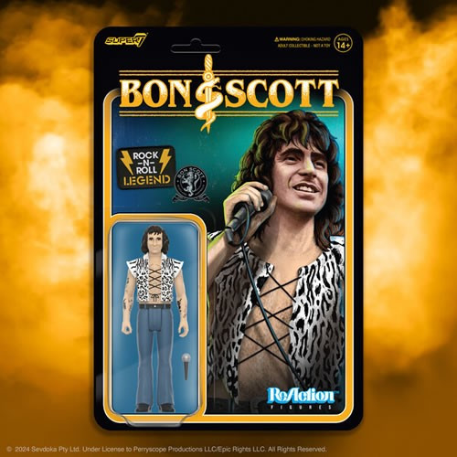 Super7 - ReAction Figures - Bon Scott - W02 - Bon Scott (Leopard Print) - 4 Pack