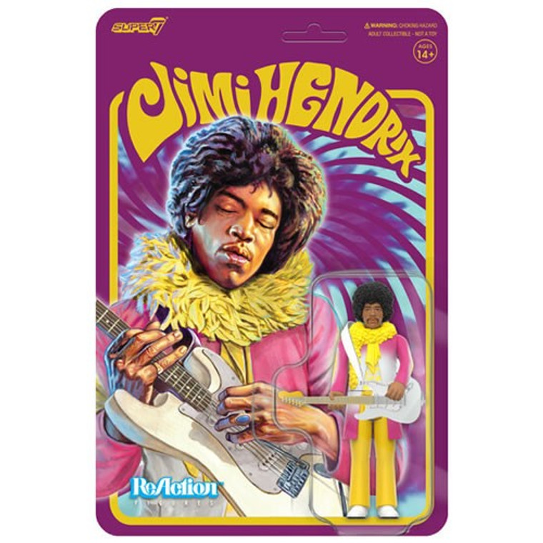 Super7 - ReAction Figures - Jimi Hendrix - Jimi Hendrix (Reverse Album Colors) - 4 Pack Super7 - ReAction Figures - Jimi Hendrix - Jimi Hendrix (Reverse Album Colors) - 4 Pack