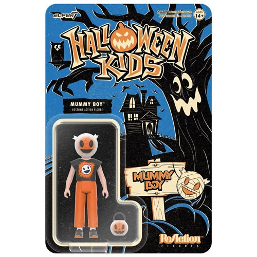 Super7 - ReAction Figures - Halloween Kids - Mummy Boy (Super7 Graphic Tee) (SDCC 2024 Exclusive) - 4 Pack