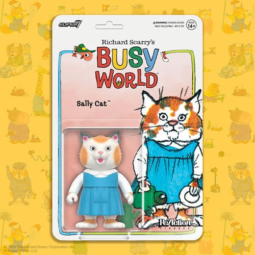 Super7 - ReAction Figures - Richard Scarry - W02 - Sally Cat - 4 Pack
