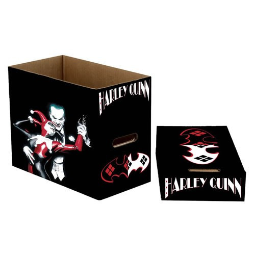 Neca - Comic Books Storage - DC - Harley Quinn And Joker Short Box - 5 Pack