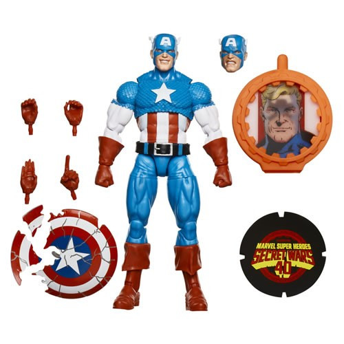 Hasbro Inc - Marvel Legends 6" Figures - Secret Wars - Captain America - 5X00 - 6 Pack