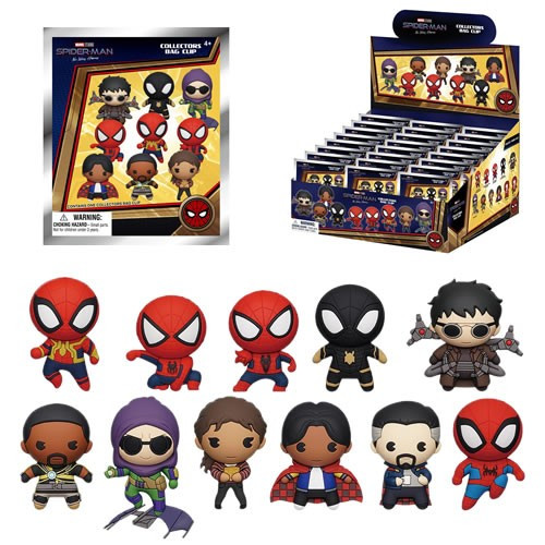 Monogram International - 3D Foam Collectible Bag Clips - Marvel - Spider-Man: No Way Home - 24pc Blind Bag Display - 24 Pack