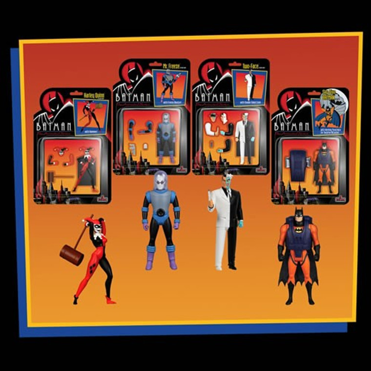 Mezco Toyz - 5 Points Vehicles - Batman: The Animated Series - 4pc Deluxe Set - 4 Pack