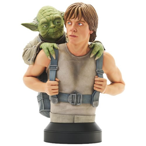 Gentle Giant Studios - Star Wars Mini Busts - Ep V TESB - 1/6 Scale Luke w/ Yoda (Training On Dagobah)