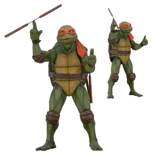 Neca - TMNT 1/4th Scale Figures - Michelangelo (1990 Movie Version)
