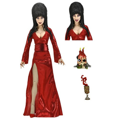 Neca - Retro Clothed Action Figures - 8” Elvira Red, Fright, And Boo