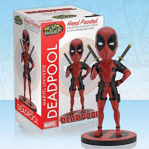 Neca - Head Knockers Figures - Marvel - Deadpool Classic Red/Black Version