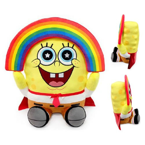 Kidrobot - HugMe Plush - Spongebob Squarepants - 16" Spongebob (Rainbow)