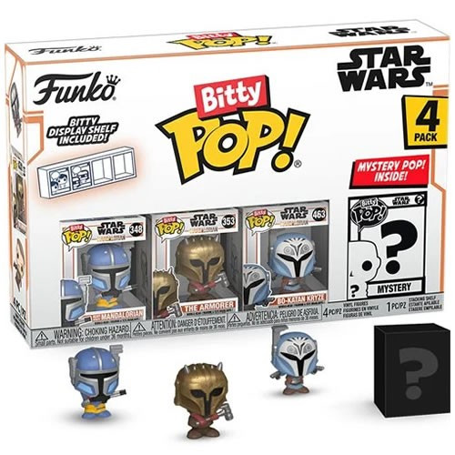 Funko - Bitty Pop! - Star Wars - The Mandalorian - Heavy Infantry Mandalorian 4-Pack - 12 Pack
