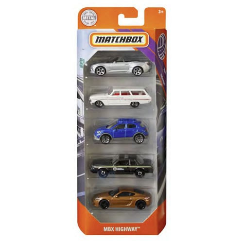 Mattel - 1:64 Scale Diecast - Matchbox - 5-Pack Assortment - 12 Pack