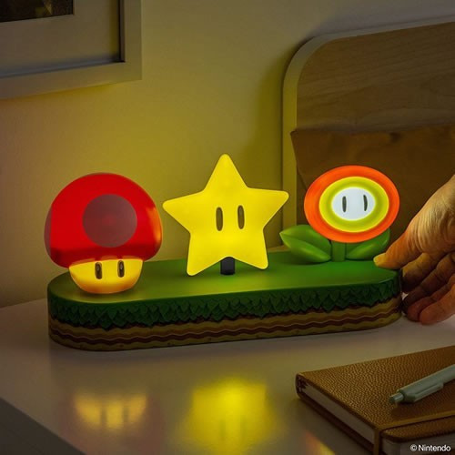 Paladone - Lights & Lamps - Nintendo - Super Mario Bros Icons Light - 12 Pack