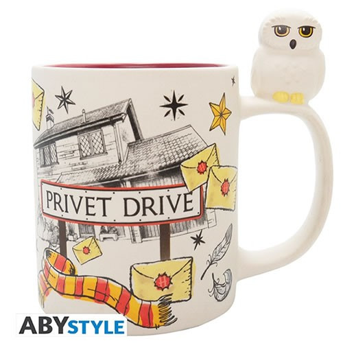 Abysse America - Drinkware - Harry Potter - 3D Hedwig & Privet Drive Handle Mug - 2 Pack