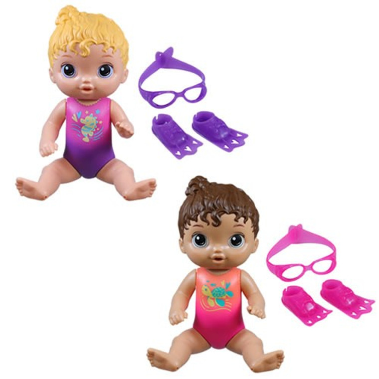 Hasbro Inc - Baby Alive Dolls - Sunny Swimmer - Doll Assortment - 5L00 - 2 Pack