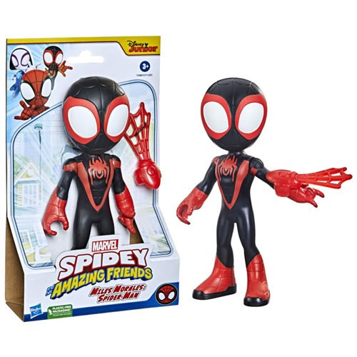 Hasbro Inc - Spidey And His Amazing Friends Figures - Supersized Miles Morales - 5X00 - 4 Pack