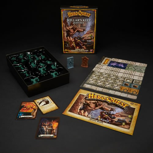 Hasbro Inc - Boardgames - Heroquest Kellar's Keep Expansion Pack - UU00 - 4 Pack