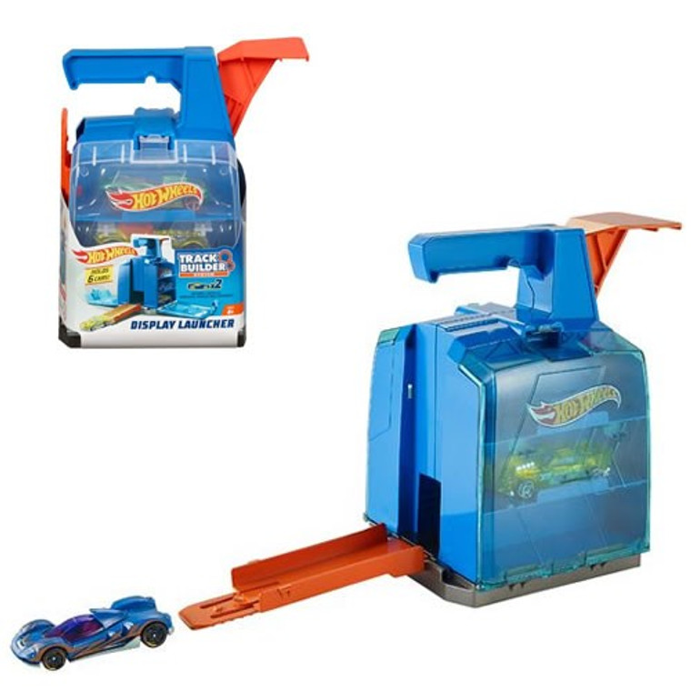 Mattel - 1:64 Scale Diecast - Hot Wheels - Track Builder - Display Launcher - 4 Pack Mattel - 1:64 Scale Diecast - Hot Wheels - Track Builder - Display Launcher - 4 Pack