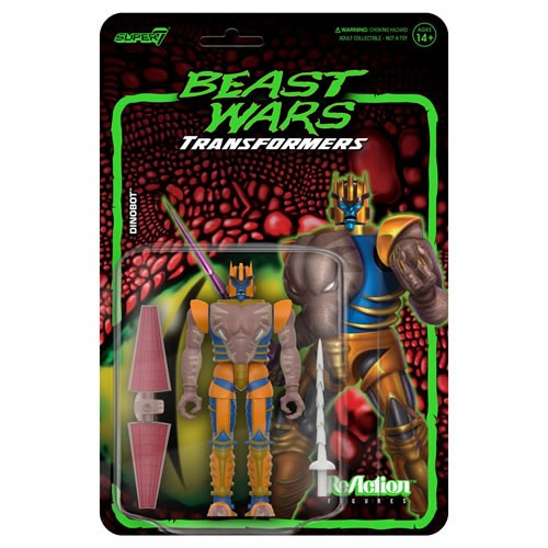 Super7 - Reaction Figures - Transformers - W07 - Beast Wars - Dinobot - 4 Pack