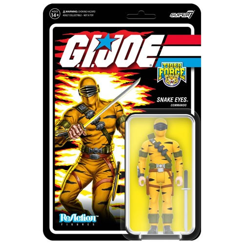 Super7 - Reaction Figures - G.I. Joe - W06 - Tiger Force Snake Eyes - 4 Pack