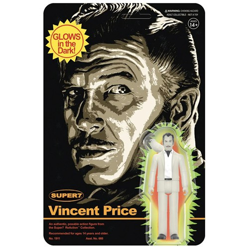 Super7 - ReAction Figures - Vincent Price - W01 - Vincent Price (Monster Glow) - 4 Pack