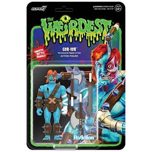 Super7 - ReAction Figures - The Weirdest - W03 - Gor-Ior (Indigo To Hell) - 4 Pack