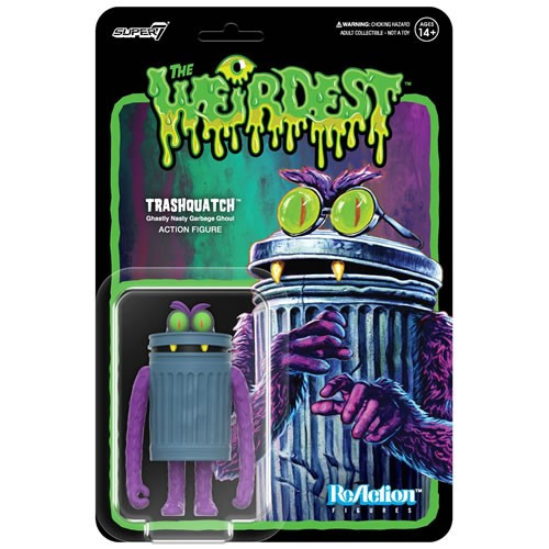 Super7 - ReAction Figures - The Weirdest - W03 - Trashquatch (Indigo To Hell) - 4 Pack