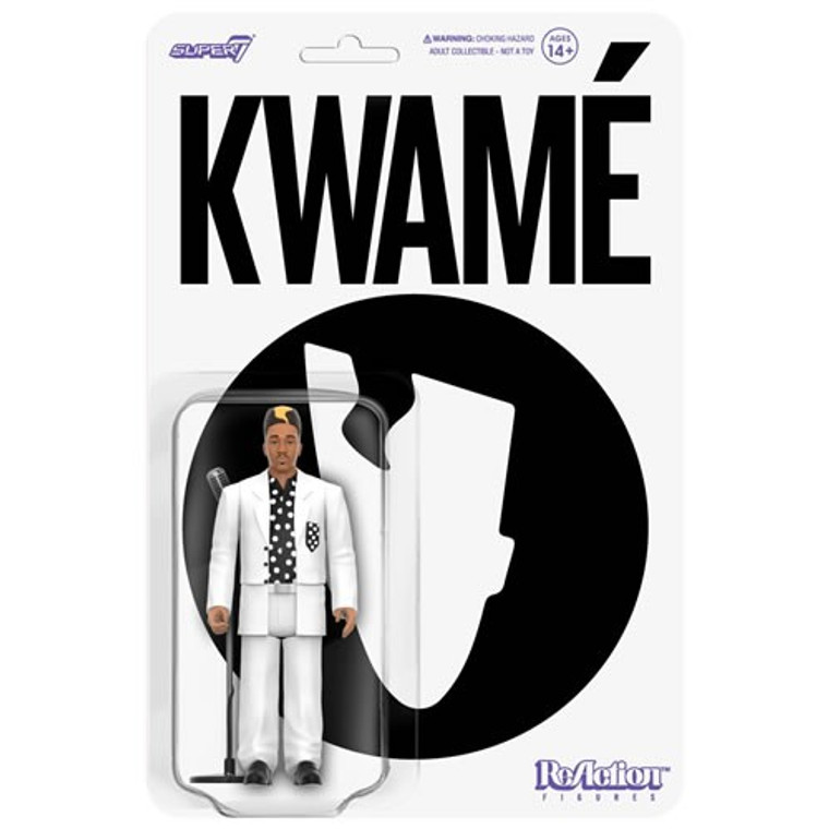 Super7 - ReAction Figures - Kwamé - Wave 02 - Kwamé (White/Black Polka Dot) - 4 Pack Super7 - ReAction Figures - Kwamé - Wave 02 - Kwamé (White/Black Polka Dot) - 4 Pack
