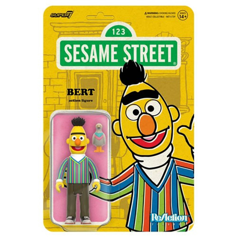 Super7 - Reaction Figures - Sesame Street - W01 - Bert - 4 Pack Super7 - Reaction Figures - Sesame Street - W01 - Bert - 4 Pack