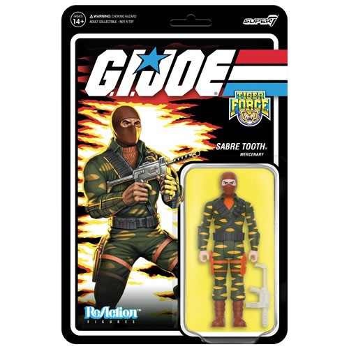 Super7 - ReAction Figures - G.I. Joe - W08 - Sabre Tooth - 4 Pack