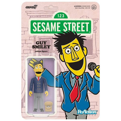 Super7 - ReAction Figures - Sesame Street - W02 - Guy Smiley w/ Bread - 4 Pack