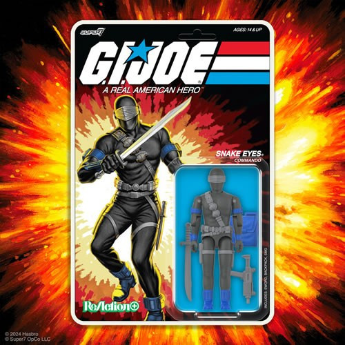Super7 - ReAction+ Figures - G.I. Joe - W01 - Snake Eyes (Comic) - 4 Pack