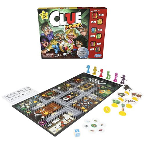 Hasbro Inc - Boardgames - Clue Junior - 0790 - 6 Pack