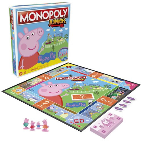 Hasbro Inc - Boardgames - Monopoly Junior - Peppa Pig - 0000 - 6 Pack