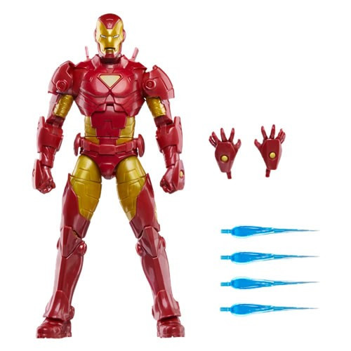 Hasbro Inc - Marvel Legends 6" Figures - Iron Man Retro Series - Iron Man (Model 20) - 5X00 - 6 Pack