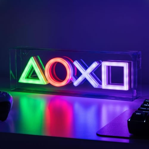 Paladone - Lights & Lamps - Playstation - LED Neon Light - 6 Pack
