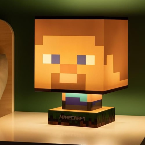Paladone - Lights & Lamps - Minecraft - Steve Icon Lamp - 6 Pack