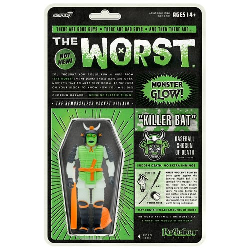 Super7 - Reaction Figures - The Worst - W03 - Killer Bat (Hell-oween Glow) - 6 Pack