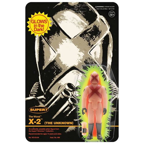 Super7 - Reaction Figures - The Worst - W03C - X-2 (The Unknown) (Monster Glow) (SDCC 2022) - 6 Pack